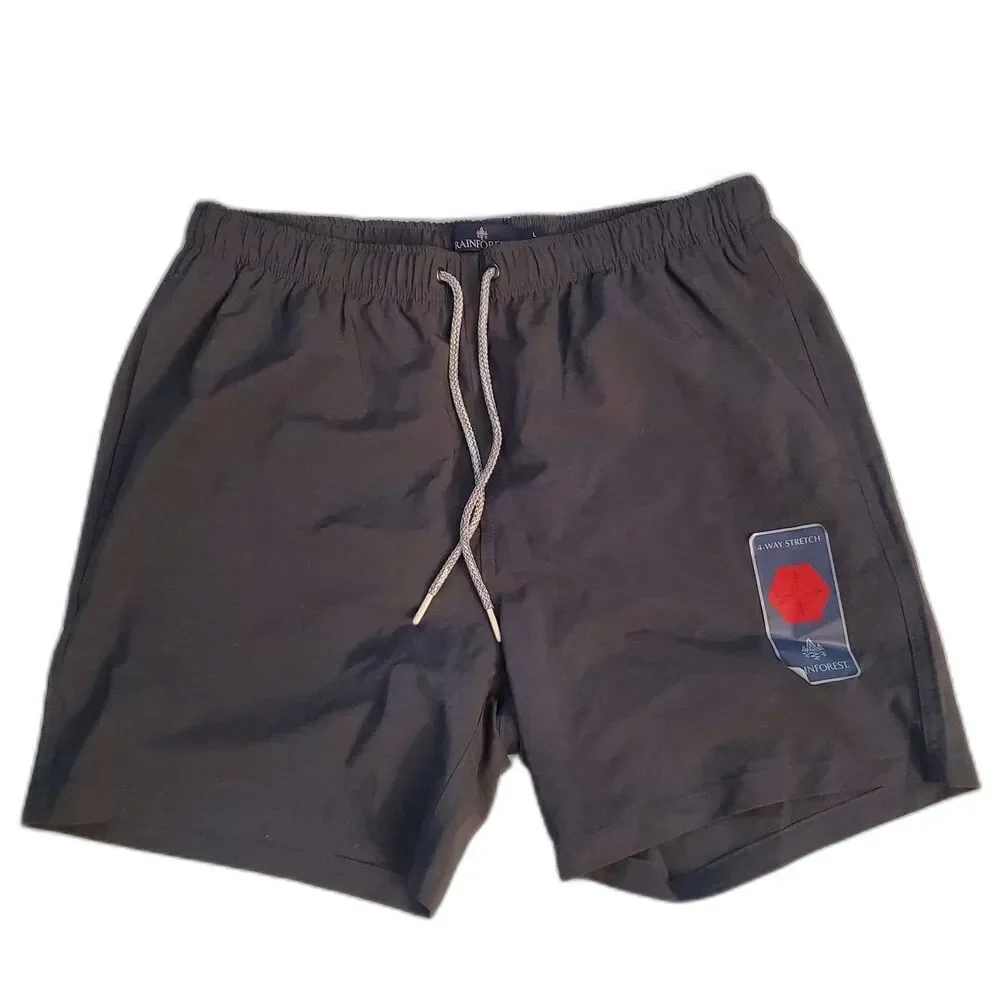 RFT Rainforest Men's Mesh Lined Solid Swim Trunk